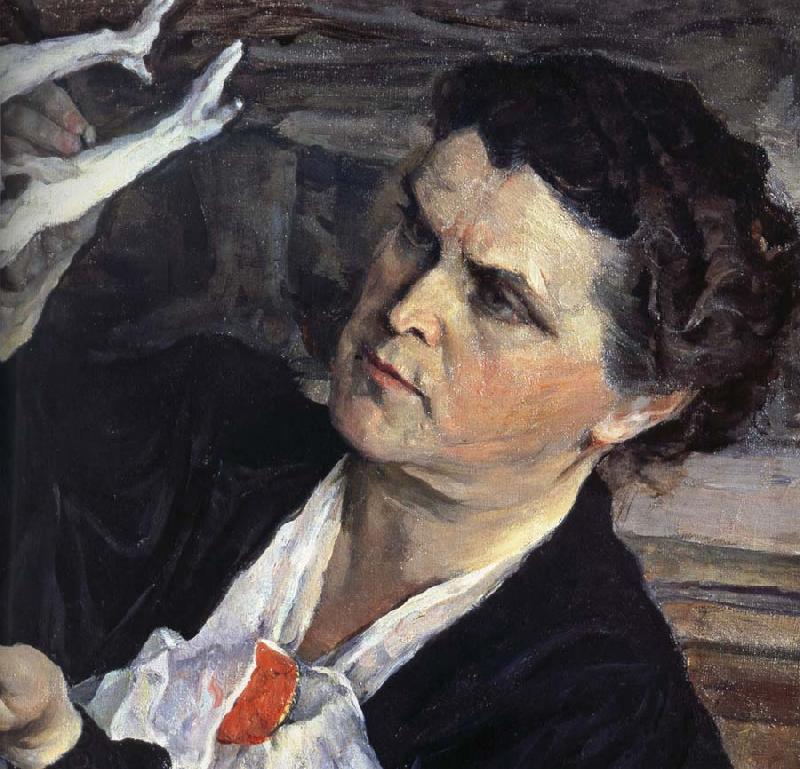 Nesterov Nikolai Stepanovich The Sculptor of portrait oil painting picture